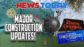 Giant Dinosaur Demolished, Updates on New Test Track, Pirates & Spaceship Earth Lounges