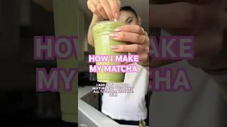 HOW I MAKE MY MATCHA #matcha#recipe#nondairy#ballerina#vegan#morning#plantbased#matchalatte#latte
