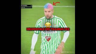 Bro had a gender reveal party after game  #realbetis #conferenceleague #haircut