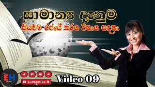 රජයේ සියළුම තරඟ විභාග සඳහා සාමාන්‍ය දැනුම| General Knowledge| Video 09