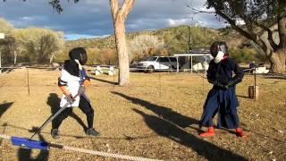 Longsword Vs. Katana Swordfight