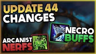 Necro Buffs, Arcanist Nerfs and much more! - Update 44 PTS Patch Notes | Elder Scrolls Online