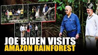 Joe Biden became the first sitting US president to visit the Amazon rainforest in Brazil