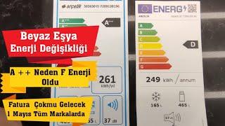 Enerji Etiketleri Değişti Beyaz Eşyalarda Nasıl Oldu Şuan | Yeni Enerji Regülasyonu|Enerji Tüketimi