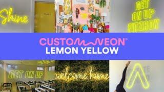 Lemon Yellow LED Neon Lights | Custom Neon® Color Range