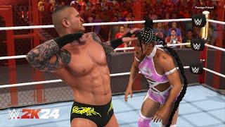 WWE 2K24 - Randy Orton Vs Bianca Belair I Hell In A Cell Match (PS5)