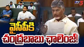 CM Chandrababu Naidu Challenge to YSRCP Leaders & YS Jagan | AP Political News | TV5 News