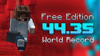 MINECRAFT FREE EDITION SPEEDRUN WR (0:44)