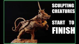 Sculpture Companion - Traditionally Sculpting A Creature In Clay