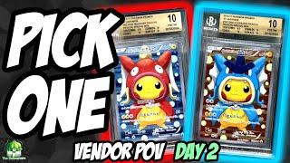 WHICH ONE DO YOU PICK? | Front Row Card Show Las Vegas 2024 VENDOR POV