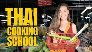 The BEST Thai Cooking School in CHIANG MAI! | Khao Soi, Pad Thai, and MORE!  Thailand Vlog 2022