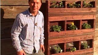 Build a Hanging Vertical Pallet Garden to Grow Food on Walls