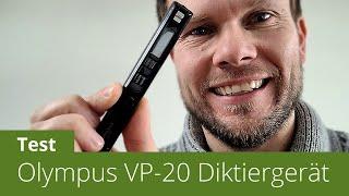 Schlanker Bürohelfer: das Olympus VP20 Diktiergerät im Test (inkl. Sprachtest)