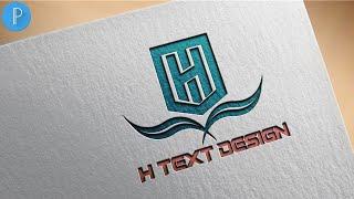 H text logo design-pixellab logo design[Vandy Design]