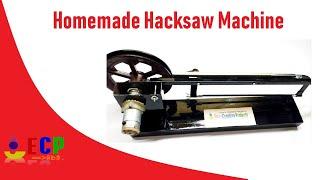 how to make a power hacksaw machine easy at home - cut metal easily