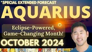 Aquarius October 2024 - EXTRAORDINARY, ONE-OF-A-KIND MONTH! GET EXCITED! Tarot Horoscope