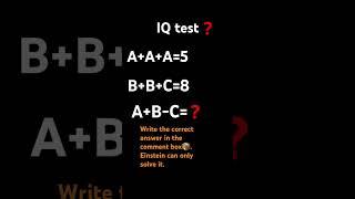 #mathematics # Einstein. #IQ  test # edit solve it   .