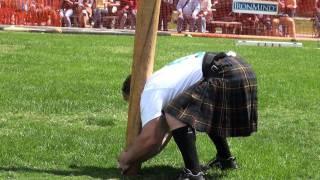 Daniel Mckim ( World Champion )  Caber Toss ... The clock strikes 12