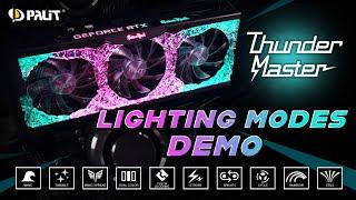 Palit ThunderMaster- Lighting Modes Demo | Light Up Your GPU With Your Own Style