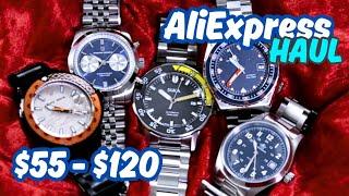 ALIEXPRESS HAUL Super Budget Watches $55 - $120 Automatic NH35, Sapphire, Chrono, Divers - July Pt2