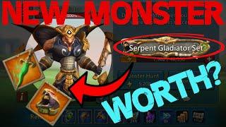 SERPENT GLADIATOR - Is It Worth Getting The GEAR? Lords Mobile Tips On NEW MONSTER