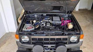 PAJERO 4M40  TURBO UPGRADE KIT - EXHAUST - AIRBOX - 4" SNORKEL - SHE'S QUICK   - WICKEDEP RACING