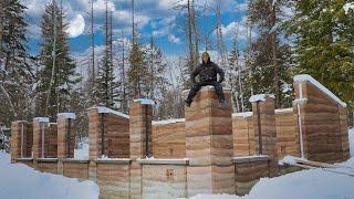 How We Built Rammed Earth Walls Pt1 | Geothermal Greenhouse Build (Ep25)