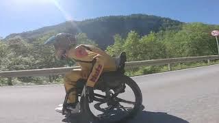 Extreme sport Downhill wheelchair racing 2022