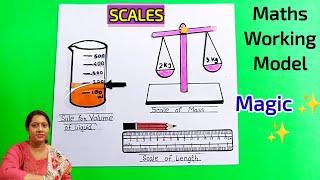 Maths Working Model | Measurements Model | Scale Working Model