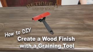 DIY How to Restore Old Furniture and bring the Wood Grain Back - Retique It with a Graining Tool