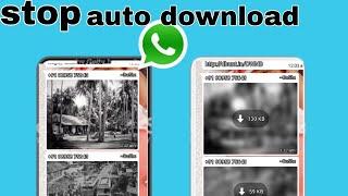 How to stop auto download on WhatsApp video,audio,images