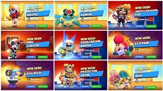 All New Skins Unlocking Animations | Brawl Stars Sneak Peeks