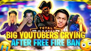 Total Gaming And Gyan Gaming Crying  After Free Fire Ban Video Leaked | Free Fire Ban !!