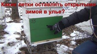 Какие летки оставлять открытыми зимой в улье??? Вентиляция в улье зимой на сетчатом дне и глухом дне