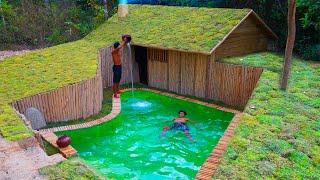 Building Underground House with Decoration Underground Living Room In 65Days