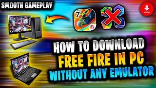 How to install free fire in pc without any emulator | Install free fire in laptop without emulator