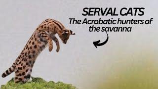 (Tierboskat)  SERVAL | The Acrobatic LONG-LEGGED Wild Cats of the SAVANNA