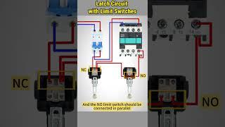 Making a Latch Circuit with Limit Switches #howto #wiring #limitswitch #latch