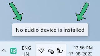 Fix no audio device installed | no output devices found windows 11/10