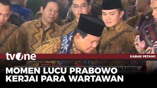 Prabowo Bisik-bisik ke Wartawan soal Isi Pembahasan Pertemuan Pimpinan Parpol | Kabar Petang tvOne