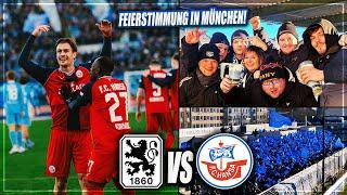 UNVERGESSLICHES AUSWÄRTSSPIEL MIT MEGA COMEBACK! 1860 München - Hansa Rostock Stadion Vlog