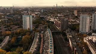 Rowley Way / Abbey Road, London NW8 Cinematic Short - DOWNLOAD 4K AERIAL DRONE STOCK FOOTAGE