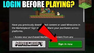 How to Login Minecraft Pe | Why You Should LOGIN Before Playing Minecraft?