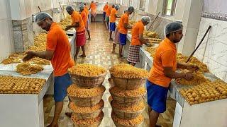 1 Lakh Kg Naivedhyam Laddu Making ऐसे बनता है तिरूपति बालाजी का प्रसाद Hindu Temple Food