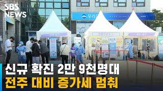 신규 확진 2만 9천명대…전주 대비 증가세 멈춰 / SBS