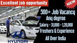 Mega job drive - Hyundai | 500+ Vacancy - Any degree | simply jpr