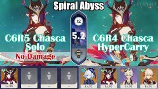 C6R5 Chasca Solo & C6R4 Chasca HyperCarry | Spiral Abyss 5.29/チャスカ単騎＆チャスカハイキャリの深境螺旋【Genshin Impact】