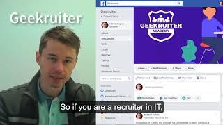 Live training on Facebook for recruiters in IT