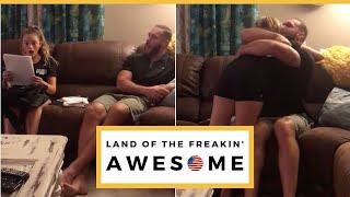 Marine Surprises Stepdaughter With Adoption Papers