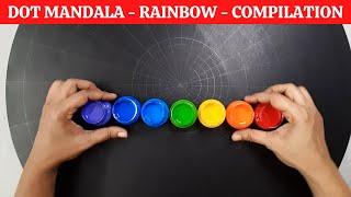 Dot Painting | Rainbow series | Dot mandala for beginners | Mandala Art | 2023 | ATM Creations